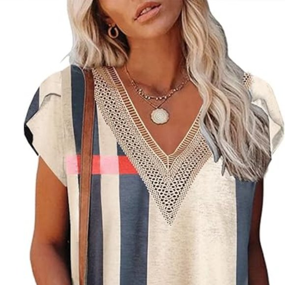 Cap sleeve summer top - Picture 1 of 2